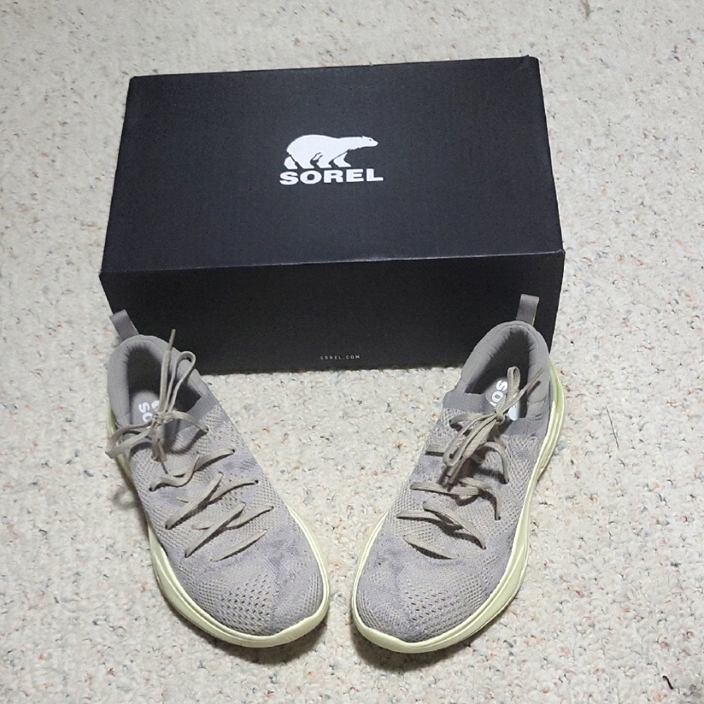 Sorel Taupe Sneakers with Light Tan Soles